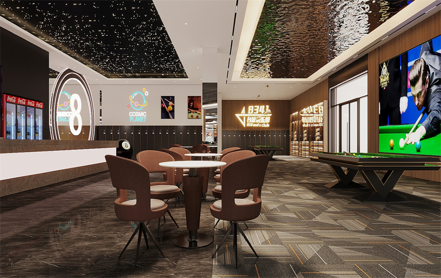 台球厅-商业空间装修设计工程