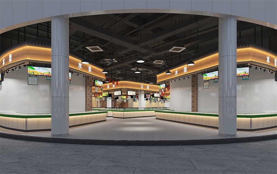 大沙地商业广场-商业空间装修设计工程